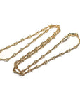 ツイスト チェーン ネックレス 18inch Twist Chain Necklace 22K ゴールド