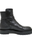 ジェフ ケリー ショートブーツ ブラック レザー シルバー金具 40