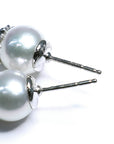 ミキモト ホワイトパール CHプラス スタッド ピアス White Pearl CH Plus Stud Earrings K18WG ホワイトゴールド 真珠