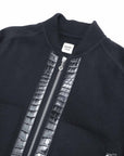 ブリッドドゥガラ ジップアップ ブルゾン ブラック クロコダイル カシミヤ 36