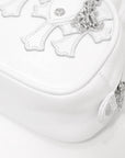 Tiny GYM Cemetery Cross Patch Hand Bag タイニー ジムバッグ セメタリークロスパッチ ハンドバッグ ホワイト カーフレザー シルバー金具 ミニバッグ