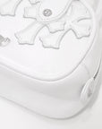 Tiny GYM Cemetery Cross Patch Hand Bag タイニー ジムバッグ セメタリークロスパッチ ハンドバッグ ホワイト カーフレザー シルバー金具 ミニバッグ