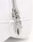 Tiny GYM Cemetery Cross Patch Hand Bag タイニー ジムバッグ セメタリークロスパッチ ハンドバッグ ホワイト カーフレザー シルバー金具 ミニバッグ