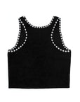 CH Plus Jacquard Cropped Tank Top CHプラス ジャカードクロップド タンクトップ ノースリーブ S
