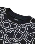 マイヨンエスケトル フレアドレス H6H4522DG0238 ブラック コットン Tシャツ ワンピース 38