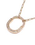 ロック ペンダント パヴェダイヤモンド ミディアム 72355733 750PG ピンクゴールド D1.25ct ネックレス RG ローズゴールド