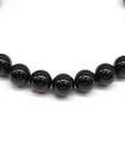 BEAD 8mm ビーズ ブレスレット SV925 シルバー ブラックトルマリン CHクロスボール