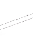 ネックレスチェーン 750WG ホワイトゴールド 留め具2Cチャーム