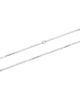 ネックレスチェーン 750WG ホワイトゴールド 留め具2Cチャーム