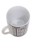 マグカップ Hデコ No1 ポーセリン 陶器 300ml ホワイト/ブラック P037031P