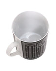 マグカップ Hデコ No2 ポーセリン 陶器 300ml ブラック/ホワイト P037131P