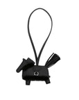 ロデオ PM ロベオ プラッシュ ブラック アニョーミロ/メリノウール シルバー金具 G刻印 チャーム ムートン