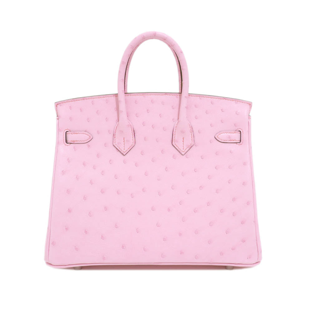 バーキン 25 ローズバブルガム オーストリッチ シルバー金具 K刻印