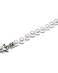 ミキモト パール タイニーCHクロス ネックレス パヴェダイヤモンド PEARL TINY CH CRS P DIA 16inch K18WG ホワイトゴールド 真珠