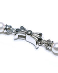 ミキモト パール タイニーCHクロス ネックレス パヴェダイヤモンド PEARL TINY CH CRS P DIA 16inch K18WG ホワイトゴールド 真珠