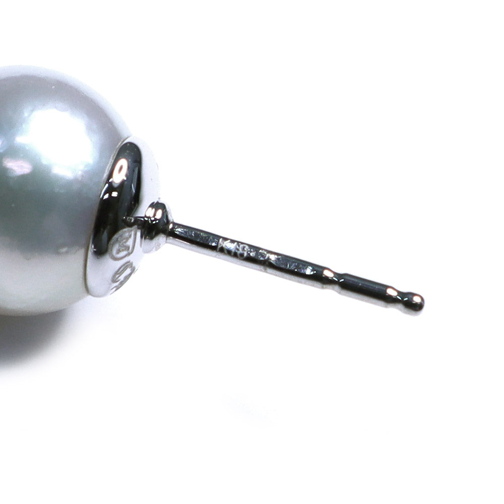 ミキモト ホワイトパール CHプラス スタッド ピアス White Pearl CH Plus Stud Earrings K18WG ホワイトゴールド 真珠