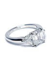 エメラルドカットダイヤモンド リング Pt950 ダイヤモンド 2.03ct 