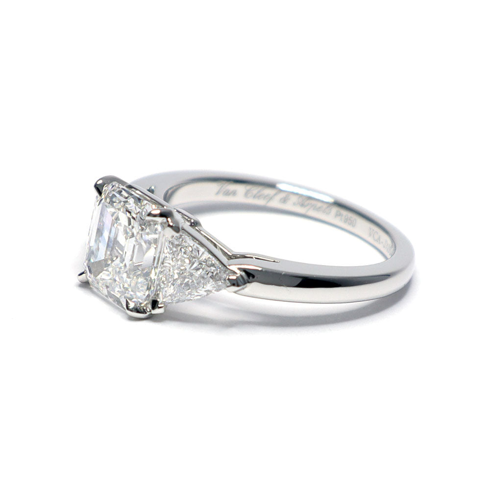 エメラルドカットダイヤモンド リング Pt950 ダイヤモンド 2.03ct 