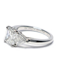エメラルドカットダイヤモンド リング Pt950 ダイヤモンド 2.03ct 