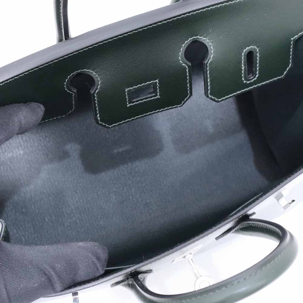 バーキン 25 セリエ ヴェールフォンセ ボックスカーフ シルバー金具 K刻印