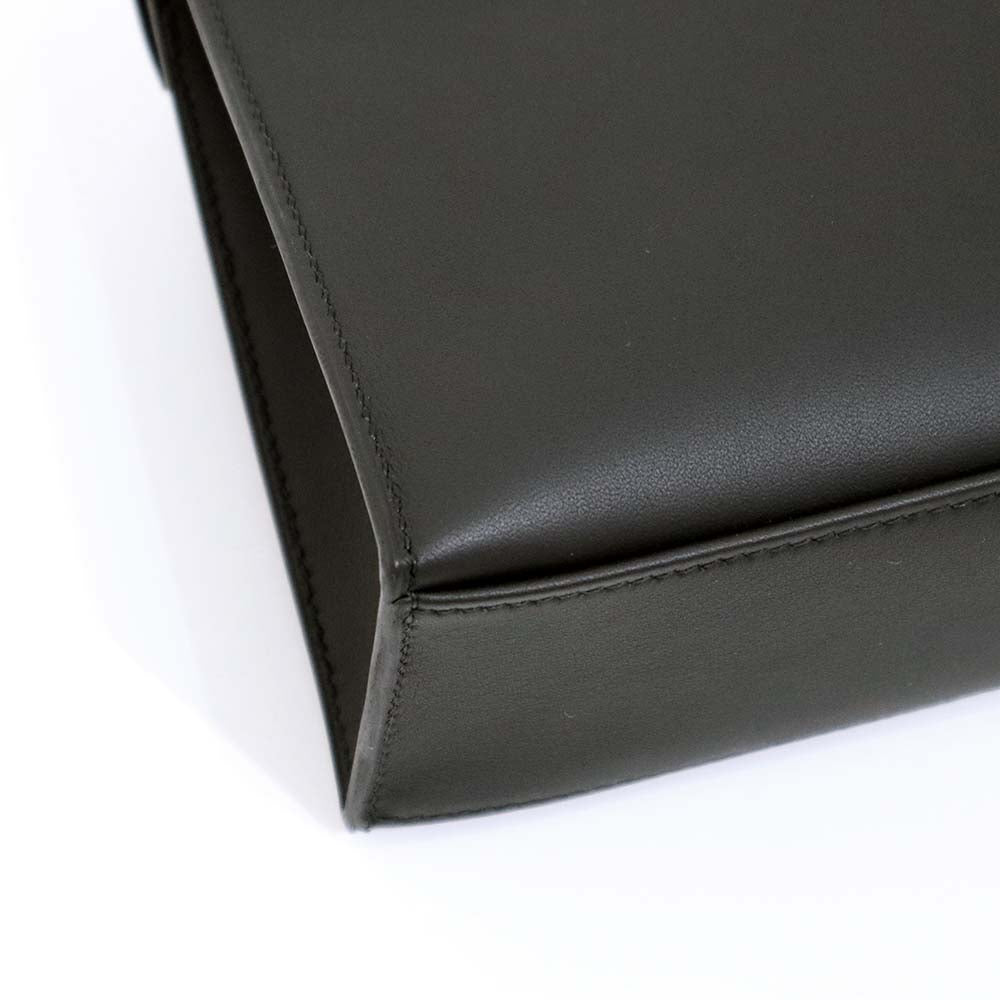 ポシェットケリー ブラック スイフト シルバー金具 G刻印