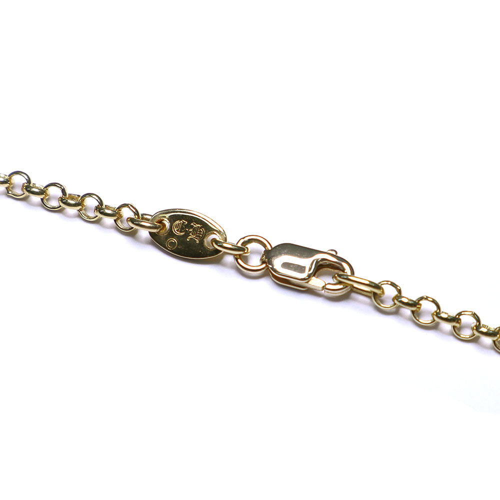 セーフティピン ネックレス 1Pダイヤモンド 18inch 22K ゴールド
