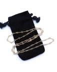 ツイスト チェーン ネックレス 18inch Twist Chain Necklace 22K ゴールド