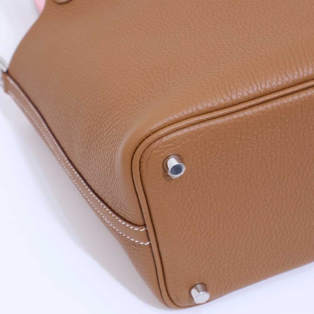 ピコタン ロック PM エクラ ゴールド/ローズサクラ トリヨンクレマンス/スイフト シルバー金具 K刻印