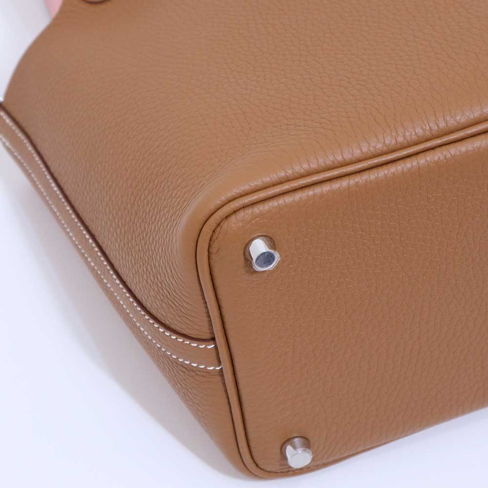 ピコタン ロック PM エクラ ゴールド/ローズサクラ トリヨンクレマンス/スイフト シルバー金具 K刻印