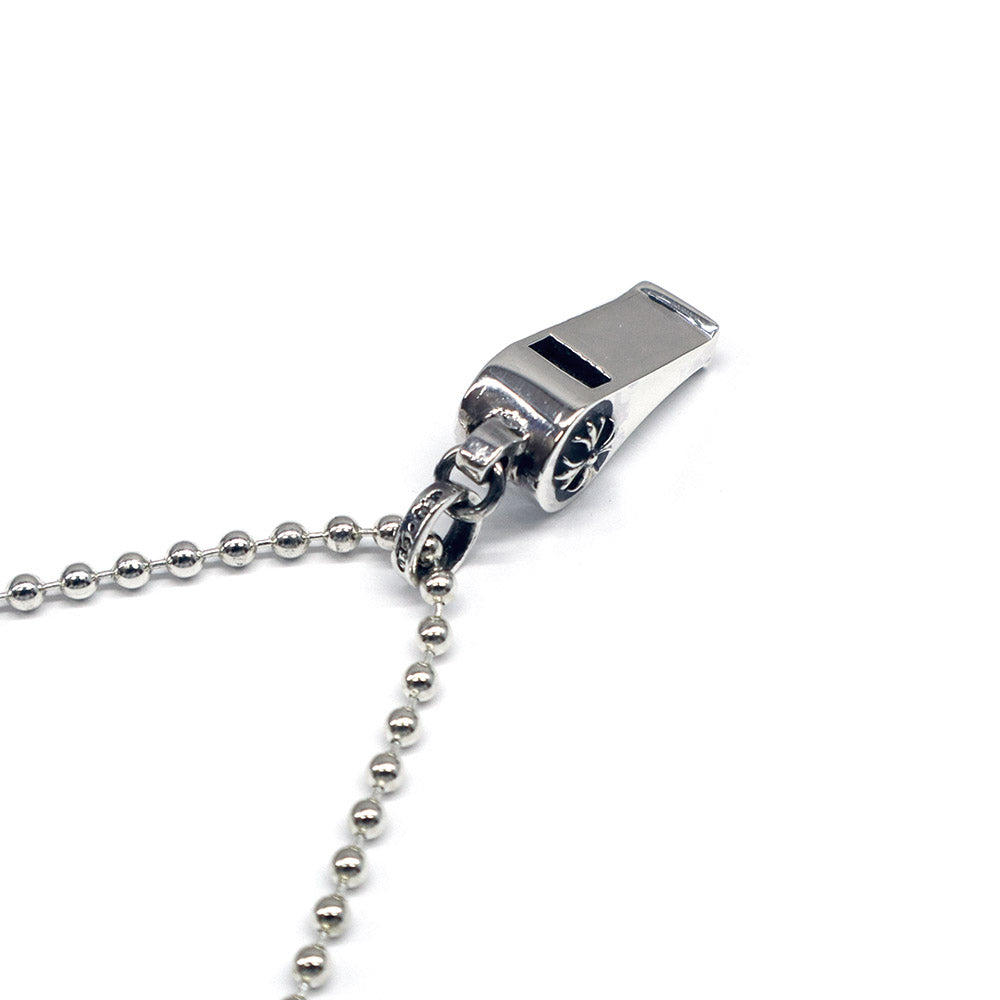 タイニーホイッスル ネックレス サイドCHプラス ボールチェーン SV925 シルバー