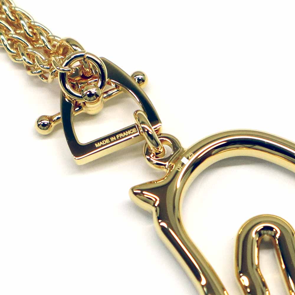 トネール PM ネックレス クリーム ゴールド金具 馬モチーフ ホース