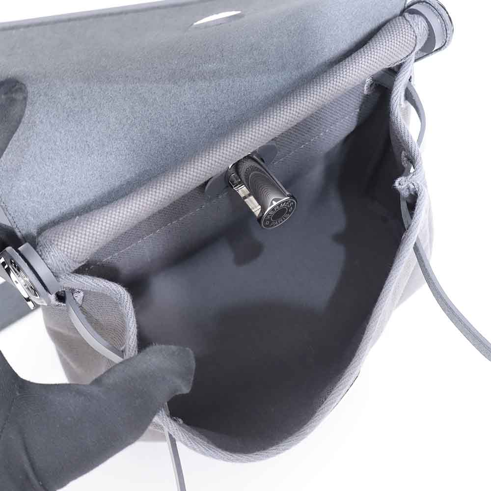 エールバッグ ジップ ミニ 20 アルドワーズ ヴァッシュハンター/トワルミリタリー シルバー金具 K刻印