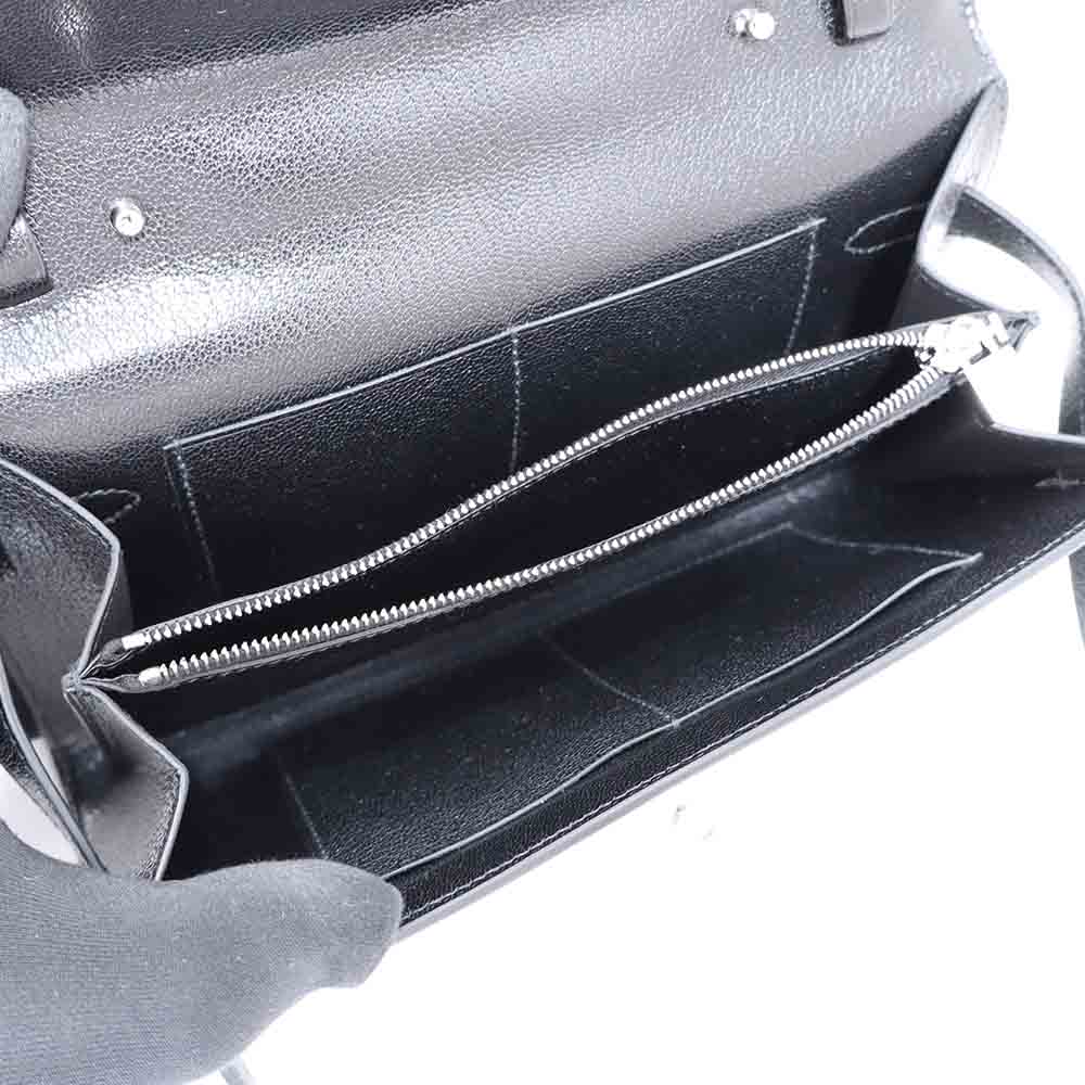 ケリーウォレット ロング トゥーゴー ブラック シェーブルシャムキラ シルバー金具 G刻印