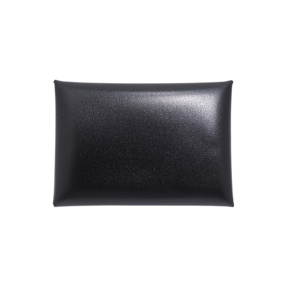 カルヴィ デュオ ブラック ボックスカーフ シルバー金具 K刻印
