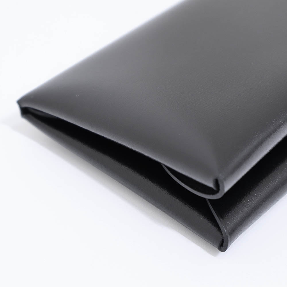 カルヴィ デュオ ブラック ボックスカーフ シルバー金具 K刻印