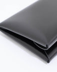 カルヴィ デュオ ブラック ボックスカーフ シルバー金具 K刻印