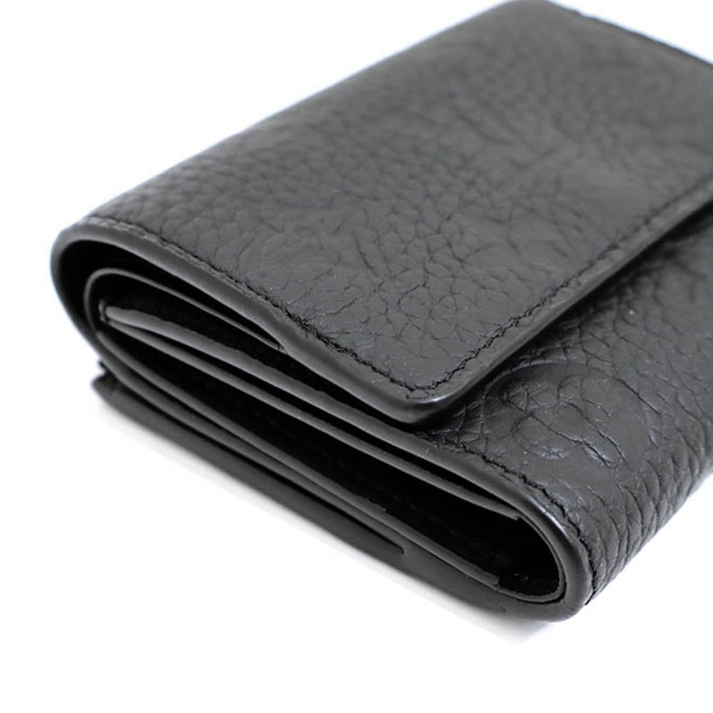 ポルトフォイユパイロット ブラック トリヨンモノグラムレザー モノクローム金具 M82556 三つ折り財布 コンパクトウォレット