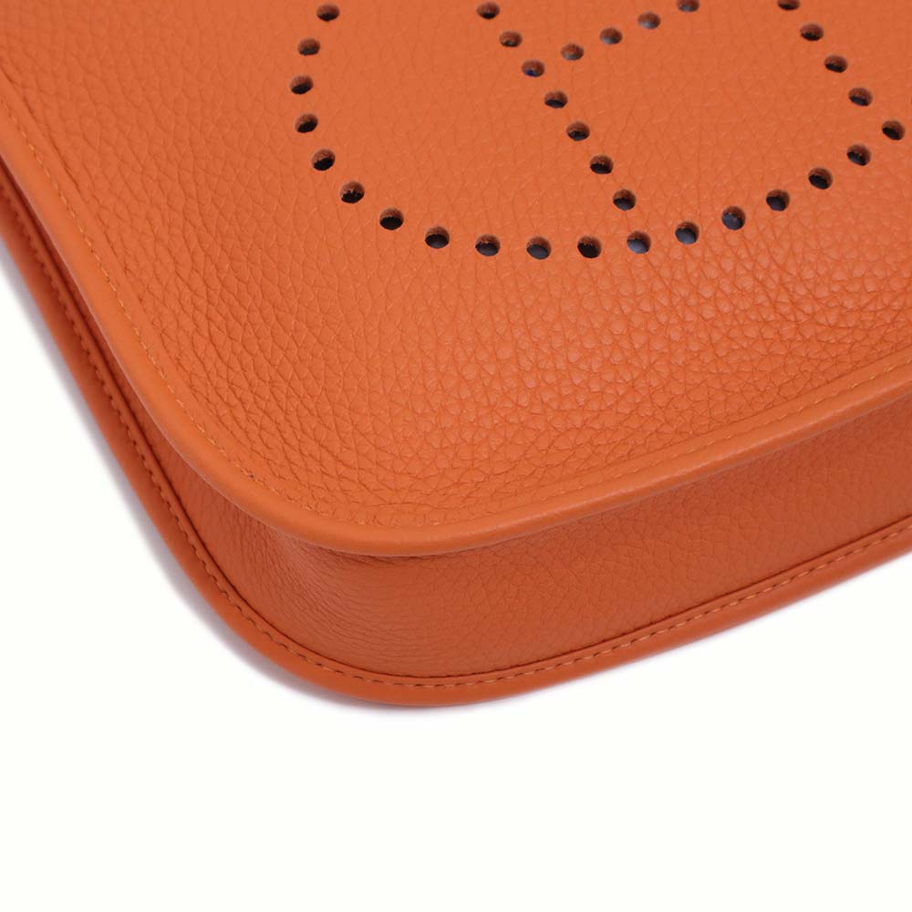 エブリン3 23 オレンジ トリヨンクレマンス シルバー金具 K刻印