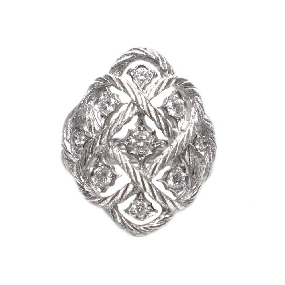 エトワレ リング JAURIN004809 750WG ホワイトゴールド ダイヤモンド0.42ct 約15号