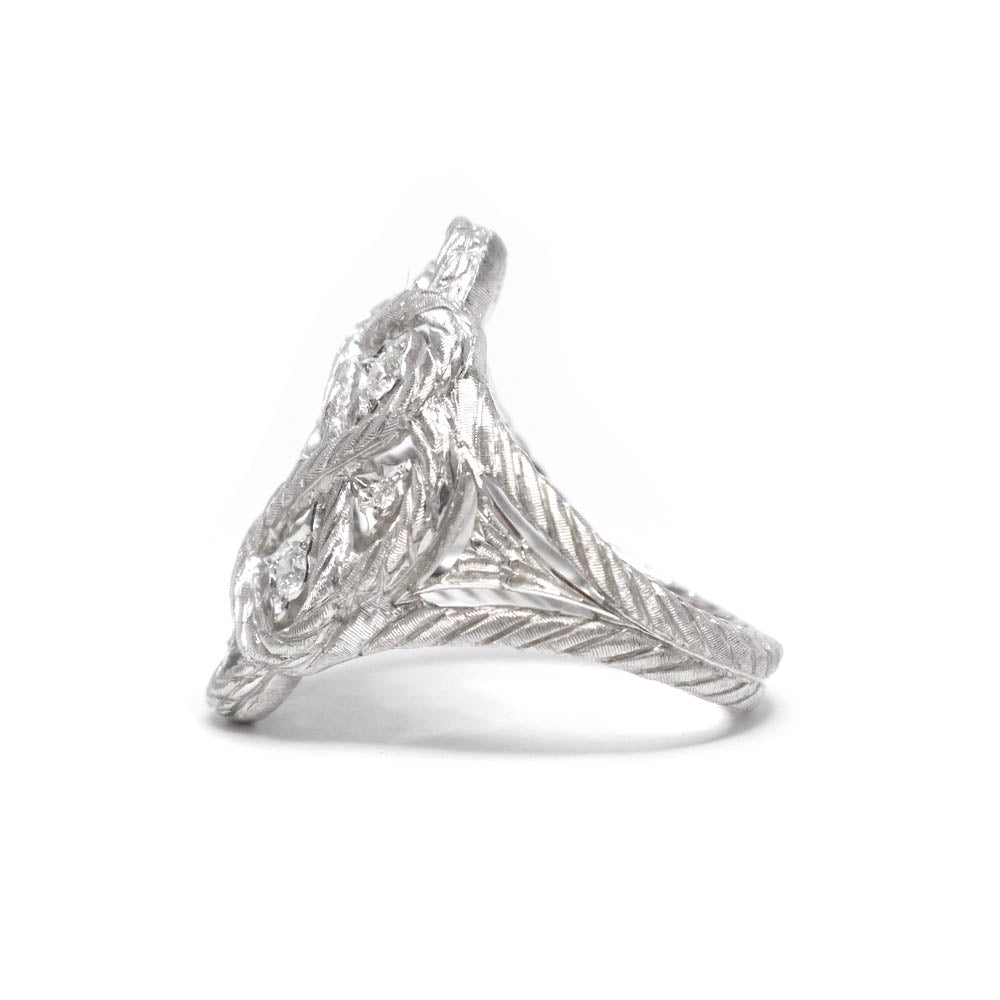 エトワレ リング JAURIN004809 750WG ホワイトゴールド ダイヤモンド0.42ct 約15号