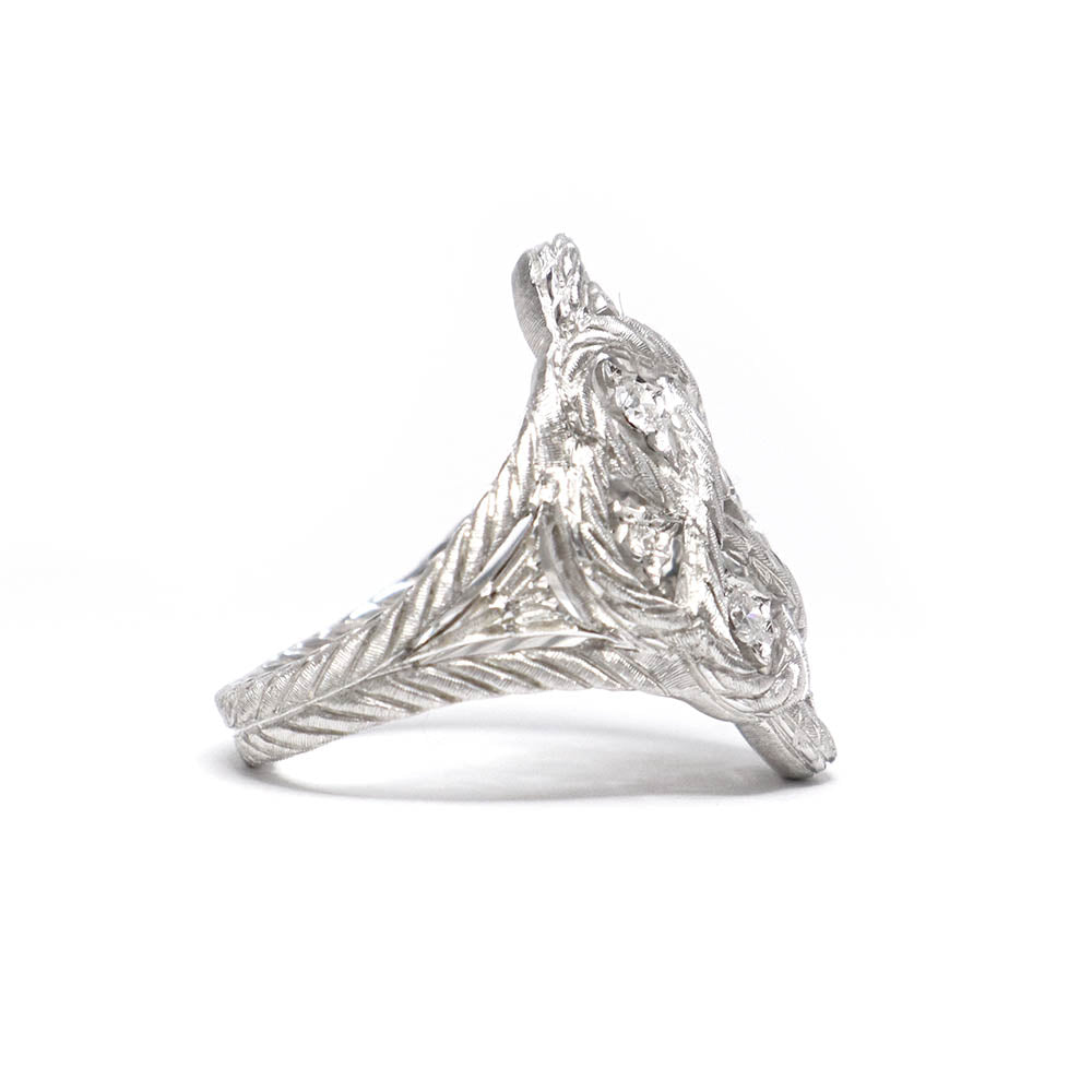 エトワレ リング JAURIN004809 750WG ホワイトゴールド ダイヤモンド0.42ct 約15号