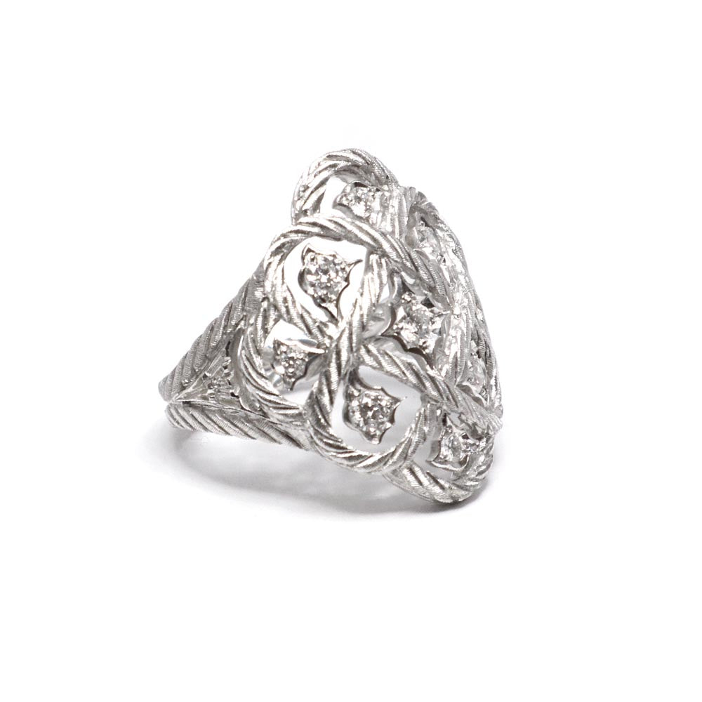 エトワレ リング JAURIN004809 750WG ホワイトゴールド ダイヤモンド0.42ct 約15号