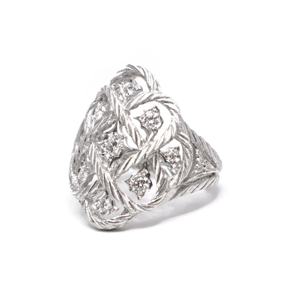 エトワレ リング JAURIN004809 750WG ホワイトゴールド ダイヤモンド0.42ct 約15号
