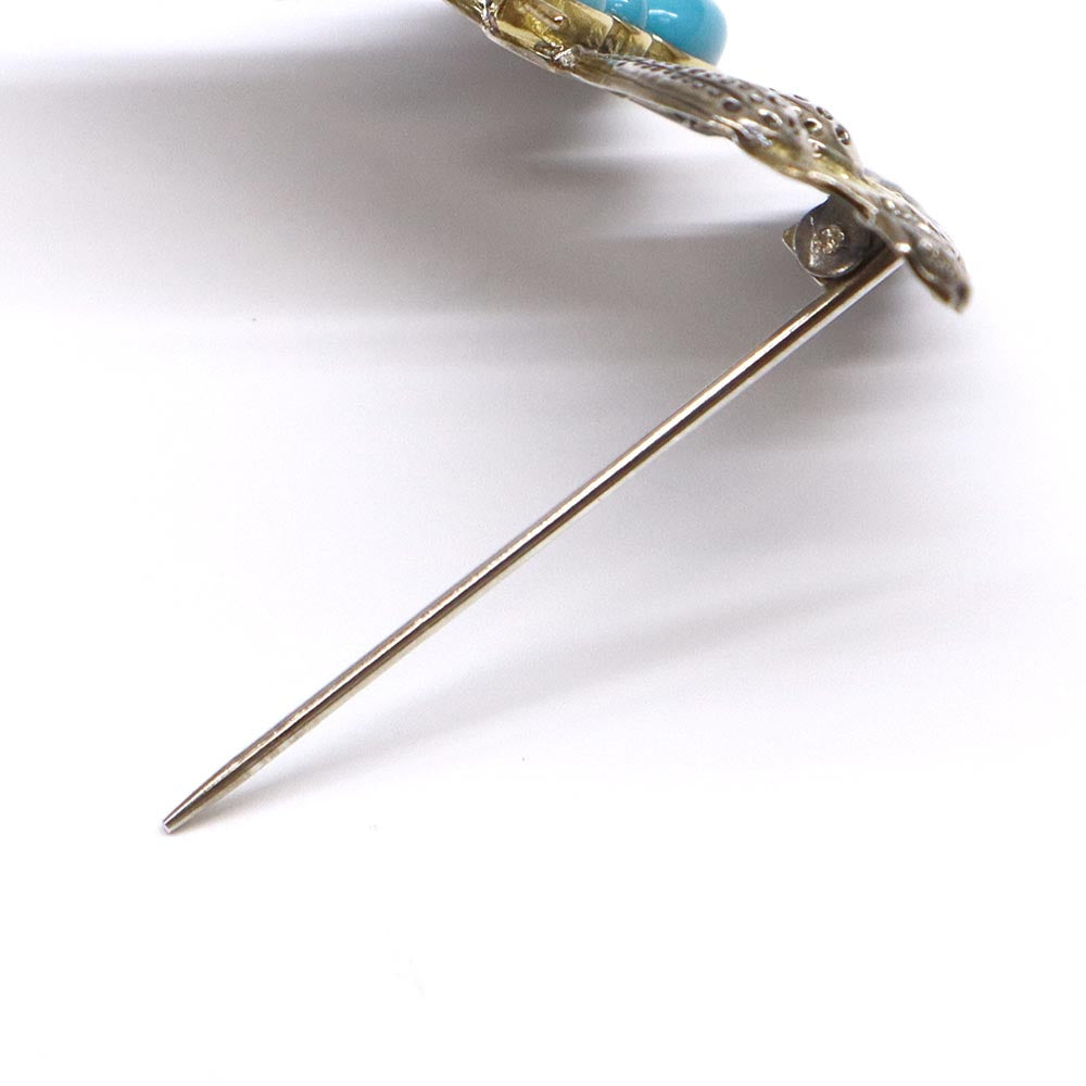 ブロッサムカラー バタフライ ブローチ JAGBRO023420 SV925 シルバー ターコイズ 3P 1.60ct