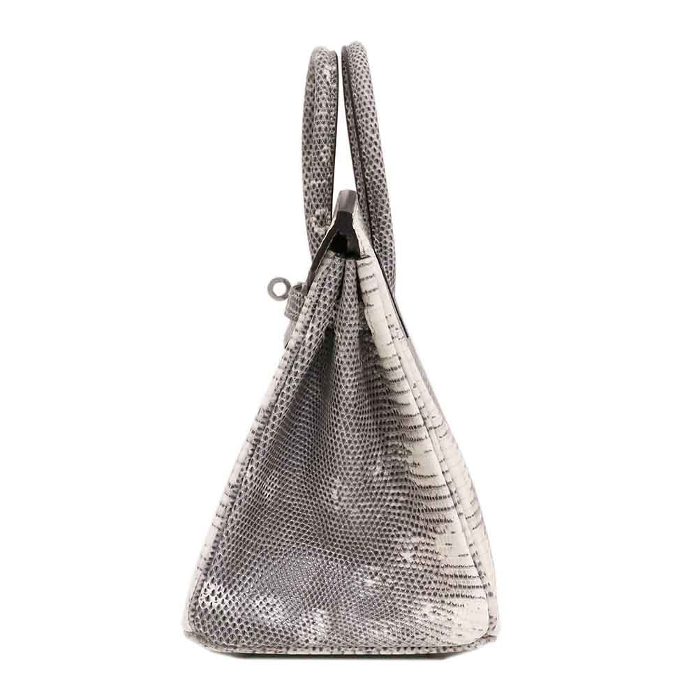 バーキン 25 オンブレ リザードナチュラ シルバー金具 W刻印