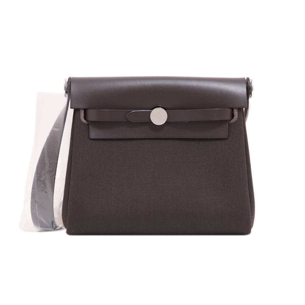エールバッグ ジップ ミニ 20 エベンヌ ヴァッシュハンター/トワルアッシュ シルバー金具 G刻印