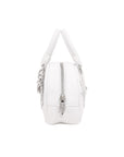 Tiny GYM Cemetery Cross Patch Hand Bag タイニー ジムバッグ セメタリークロスパッチ ハンドバッグ ホワイト カーフレザー シルバー金具 ミニバッグ