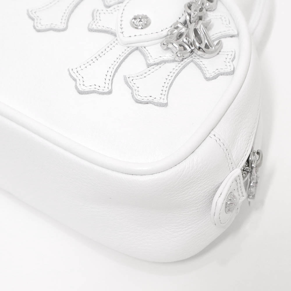 Tiny GYM Cemetery Cross Patch Hand Bag タイニー ジムバッグ セメタリークロスパッチ ハンドバッグ ホワイト カーフレザー シルバー金具 ミニバッグ