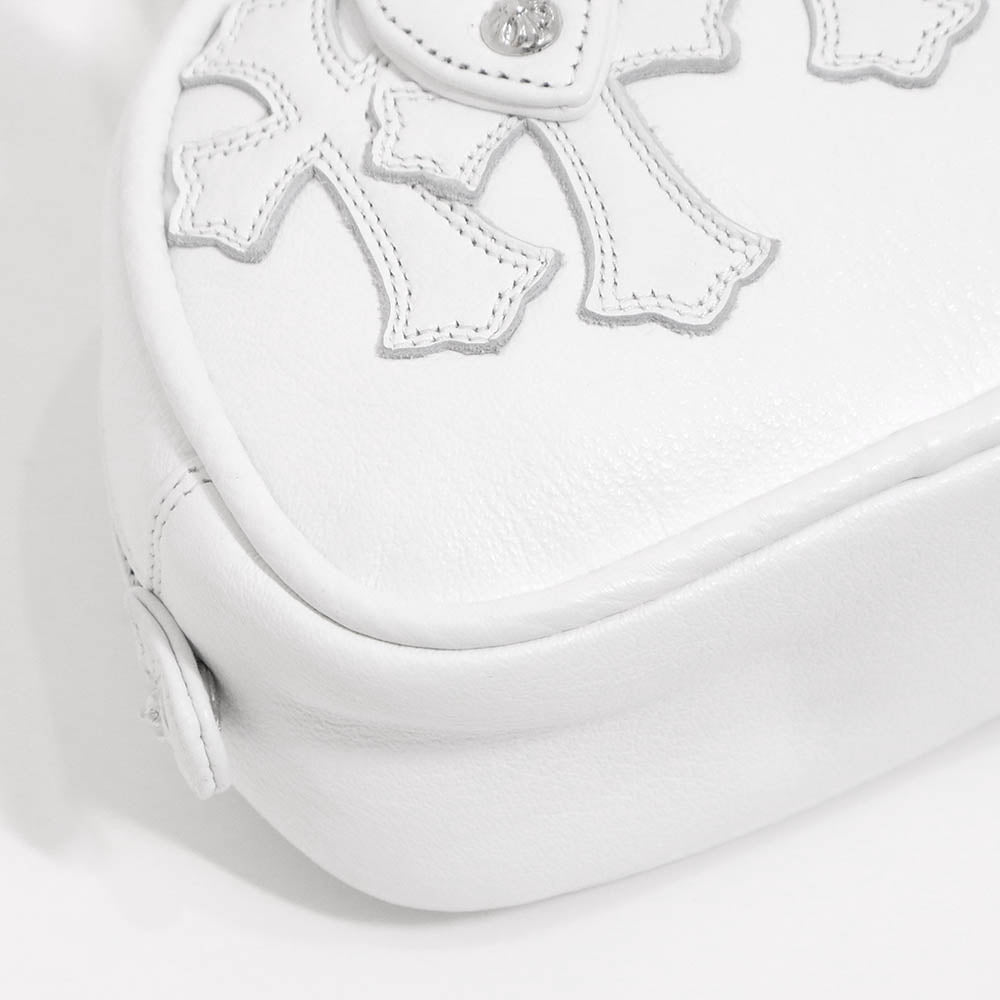 Tiny GYM Cemetery Cross Patch Hand Bag タイニー ジムバッグ セメタリークロスパッチ ハンドバッグ ホワイト カーフレザー シルバー金具 ミニバッグ