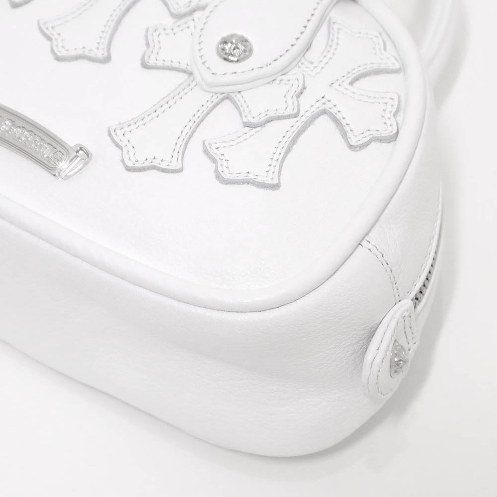 Tiny GYM Cemetery Cross Patch Hand Bag タイニー ジムバッグ セメタリークロスパッチ ハンドバッグ ホワイト カーフレザー シルバー金具 ミニバッグ